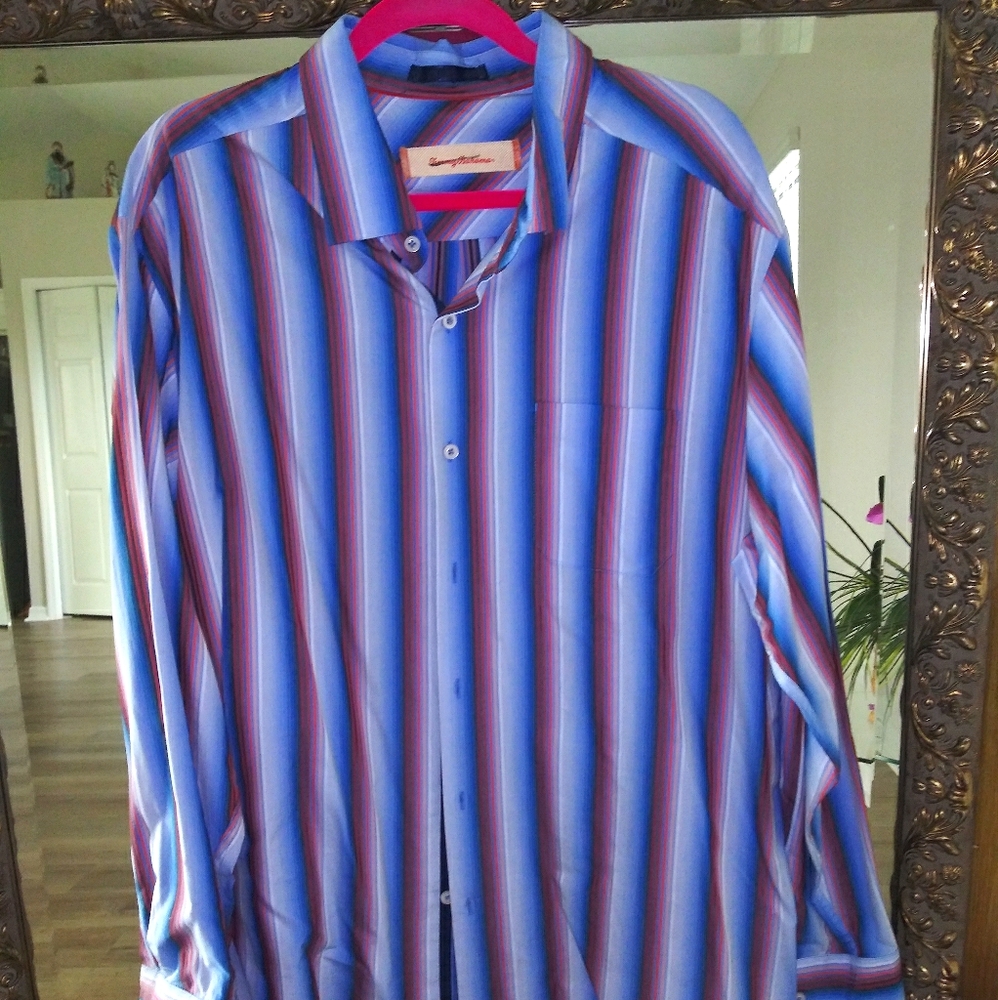 Tommy Bahama XL Striped Longsleeve Dress Shirt